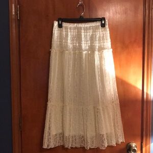 Ivory Lace skirt